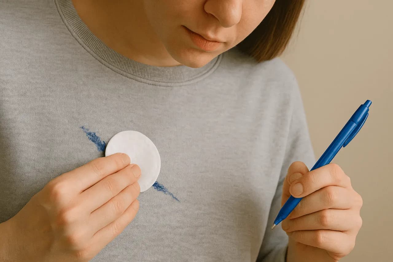 Jak usunąć plamę z długopisu z bluzki? Domowe sposoby